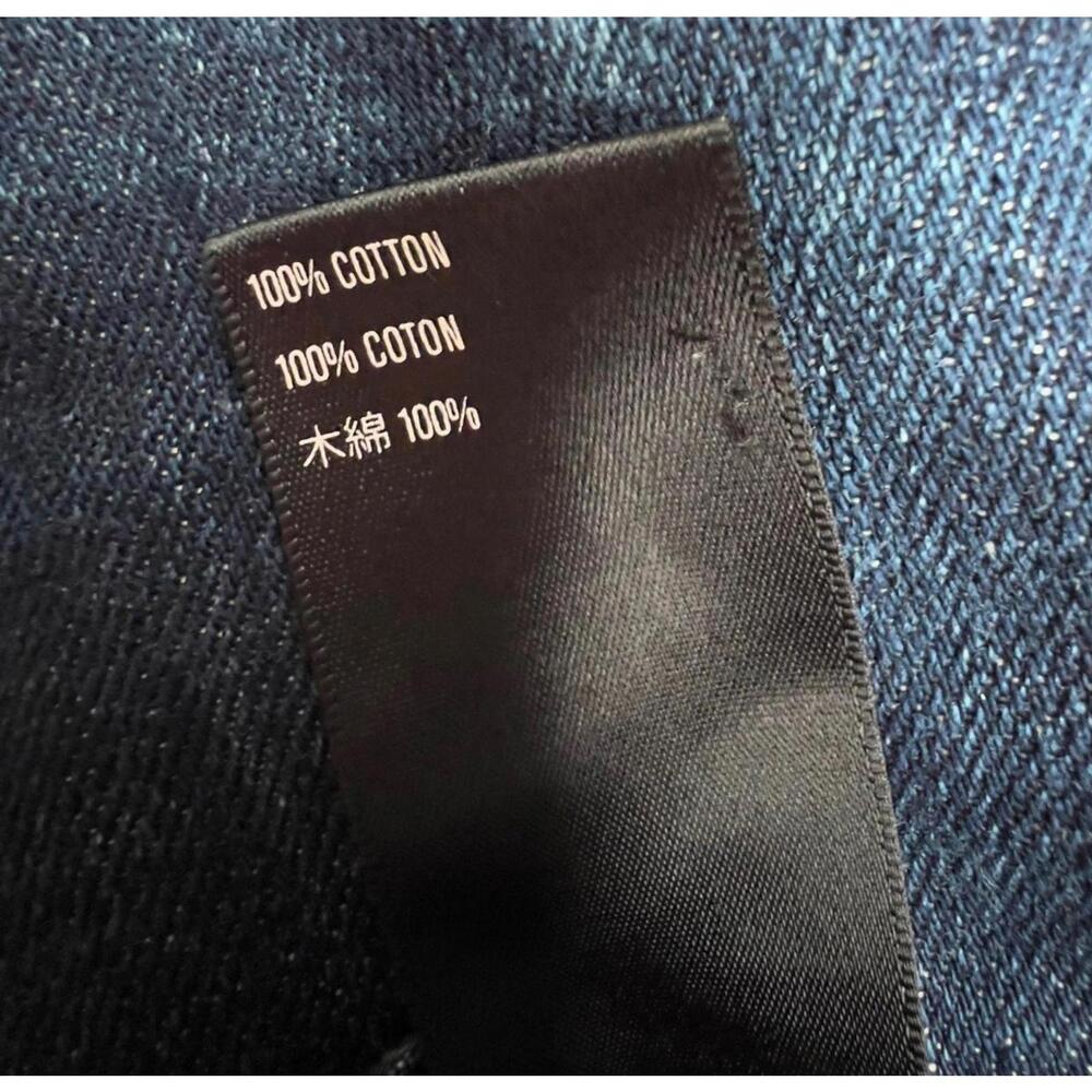 3x1 Dark Blue Cotton Straight Leg Denim Jeans with Button Fly - Size‎ 33 Waist - Picture 6 of 9